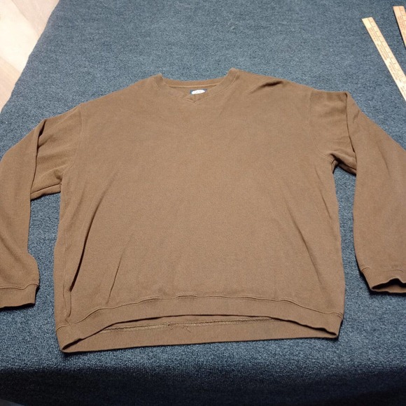 Tommy Bahama Sweater Men Large Brown Pullover Long Sleeve‎ - Picture 1 of 7